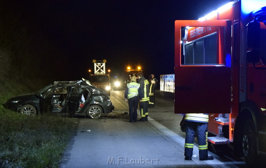 Schwerer VU A 4 Rich Olpe kurz vor AS Koeln Klettenberg P001.JPG - Miklos Laubert